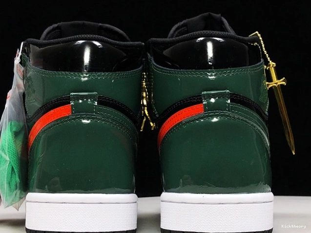 Kick Theory SoleFly Jordan High Orange-Fir Air 1 AV3905-038 Retro Black OG x Team 0729